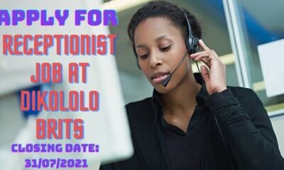 Apply For Receptionist Job at Dikololo Brits